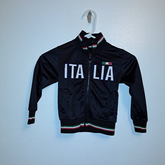 Italia Other - Italia,Italy Full-Zip Youth Embroidered Big Logo Soccer Warmup Track Jacket